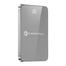 Заредете изображение във визуализатора на галерията – FORCELL F-ENERGY F5K8 Super Slim powerbank compatible with MagSafe PD3.0 QC4.0 15W 5000 mAh grey
