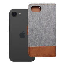Заредете изображение във визуализатора на галерията – Калъф тип книга JEANS за IPHONE 16e (SE 4 2025) сив
