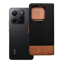 Заредете изображение във визуализатора на галерията – Калъф тип книга JEANS за Xiaomi Redmi Note 14 4G (GLOBAL - 164,84mm x 78,15mm x 8,16mm) черен
