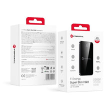 Заредете изображение във визуализатора на галерията – FORCELL F-ENERGY F5K8 Super Slim powerbank compatible with MagSafe PD3.0 QC4.0 15W 5000 mAh black
