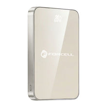 Заредете изображение във визуализатора на галерията – FORCELL F-ENERGY F10K8 Super Slim powerbank compatible with MagSafe PD3.0 QC4.0 15W 10000 mAh titanium dessert
