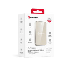 Заредете изображение във визуализатора на галерията – FORCELL F-ENERGY F10K8 Super Slim powerbank compatible with MagSafe PD3.0 QC4.0 15W 10000 mAh titanium dessert
