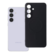Заредете изображение във визуализатора на галерията – Гръб SILICONE MAG COVER съвместим с MagSafe за SAMSUNG S25 FE черен
