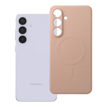 Заредете изображение във визуализатора на галерията – Гръб SILICONE MAG COVER съвместим с MagSafe за SAMSUNG S25 FE розов
