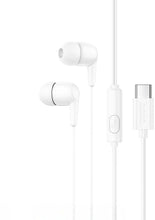 Заредете изображение във визуализатора на галерията – Wire earphones USB C Hoco M97 white
