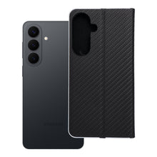 Заредете изображение във визуализатора на галерията – Калъф тип книга LUNA Carbon за SAMSUNG S26 Plus черен
