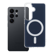 Заредете изображение във визуализатора на галерията – CLEAR FUSION MAG COVER Case compatible with MagSafe for SAMSUNG S26 navy blue

