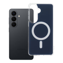 Заредете изображение във визуализатора на галерията – CLEAR FUSION MAG COVER Case compatible with MagSafe for SAMSUNG S26 Plus navy blue
