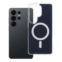 Заредете изображение във визуализатора на галерията – CLEAR FUSION MAG COVER Case compatible with MagSafe for SAMSUNG S26 Ultra navy blue

