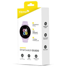 Заредете изображение във визуализатора на галерията – Smartwatch TITMO O-200 (GPS, AMOLED, bluetooth call, silicone strap) lavender
