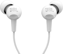 Заредете изображение във визуализатора на галерията – Wire earphones Jack 3,5 mm JBL C100Si white
