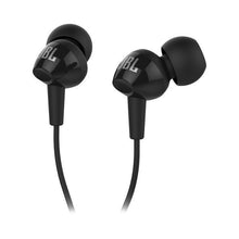 Заредете изображение във визуализатора на галерията – Wire earphones Jack 3,5 mm JBL C100Si black
