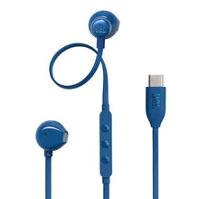 Заредете изображение във визуализатора на галерията – Wire earphones USB C JBL 305C blue
