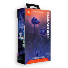 Заредете изображение във визуализатора на галерията – Wired earphones Jack 3,5 mm JBL Quantum 50 blue
