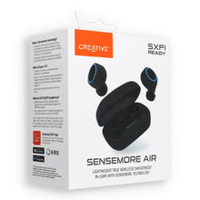 Заредете изображение във визуализатора на галерията – Wireless earphones Creative Sensemore Air black

