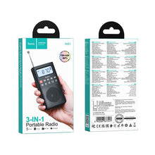 Заредете изображение във визуализатора на галерията – Portable radio Hoco HI51 black
