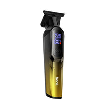 Заредете изображение във визуализатора на галерията – Hair clipper with digital display Hoco HP27 gold
