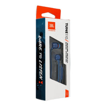 Заредете изображение във визуализатора на галерията – Wire earphones Jack 3,5 mm JBL T110 blue
