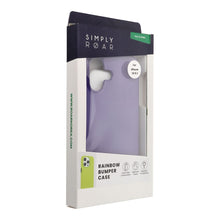 Заредете изображение във визуализатора на галерията – ROAR case RAINBOW BUMPER compatible with MagSafe for IPHONE 16 purple
