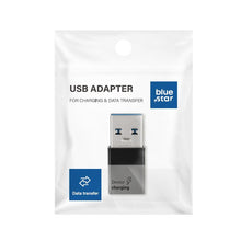 Заредете изображение във визуализатора на галерията – Adapter Type C to USB A 3.0 Blue Star - black
