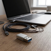Заредете изображение във визуализатора на галерията – Adapter Type C to USB A 3.0 Blue Star - white
