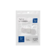 Заредете изображение във визуализатора на галерията – Blue Star PJ-OCZ7 magnetic cable organizer - white (3 pcs.)

