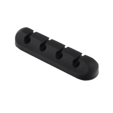 Заредете изображение във визуализатора на галерията – Blue Star PJ-OCZ23 silicone self-adhesive organizer for 4 cables - black (1 pc.)
