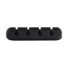 Заредете изображение във визуализатора на галерията – Blue Star PJ-OCZ23 silicone self-adhesive organizer for 4 cables - black (1 pc.)
