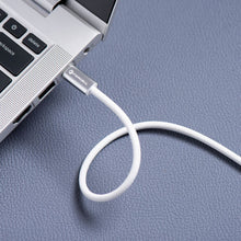 Заредете изображение във визуализатора на галерията – Кабел USB C към USB C Forcell F-Energy QC4.0 PD 5A 100W Cafule Color 1,2 m ACYH23 бял
