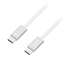 Заредете изображение във визуализатора на галерията – Кабел USB C към USB C Forcell F-Energy QC4.0 PD 5A 240W Cafule Color 1,2 m CBN1 бял

