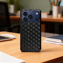 Заредете изображение във визуализатора на галерията – Калъф тип книга за iPhone 17 Cubic Book черен
