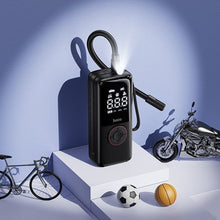 Заредете изображение във визуализатора на галерията – Car compressor Hoco wireless 4000mAh ZP18 black
