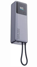 Заредете изображение във визуализатора на галерията – Powerbank Xiaomi 10000 mAh QC PD 165W with built-in cable USB C PB1165MI with LED dispaly gray
