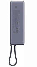 Заредете изображение във визуализатора на галерията – Powerbank Xiaomi 10000 mAh QC PD 165W with built-in cable USB C PB1165MI with LED dispaly gray
