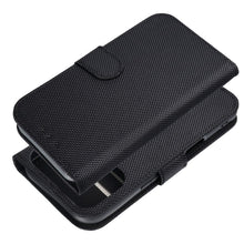 Заредете изображение във визуализатора на галерията – Anti-Theft 4Card RFID Book Case for IPHONE 17 PRO MAX black tech fabric
