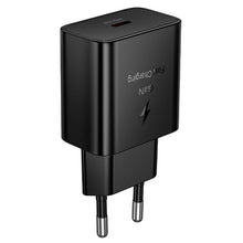 Заредете изображение във визуализатора на галерията – Phone charger Hoco USB C QC PD 25W N76 black

