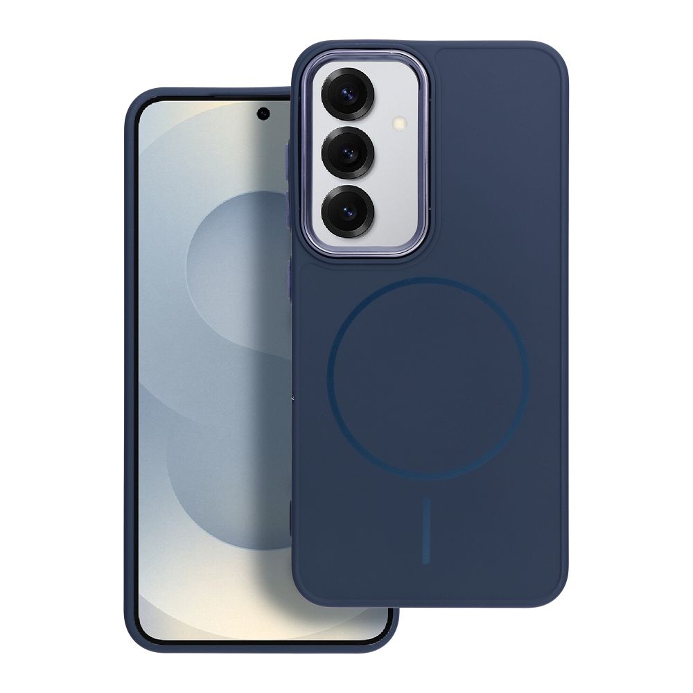 FRAME MAG COVER Case compatible with MagSafe for SAMSUNG A16 navy blue