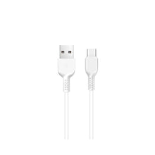 Заредете изображение във визуализатора на галерията – Кабел Hoco USB A to Type C 2,4A X20 3 m бял
