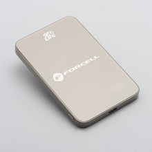 Заредете изображение във визуализатора на галерията – FORCELL F-ENERGY F5K8 Super Slim powerbank compatible with MagSafe PD3.0 QC4.0 15W 5000 mAh titanium dessert
