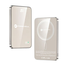Заредете изображение във визуализатора на галерията – FORCELL F-ENERGY F5K8 Super Slim powerbank compatible with MagSafe PD3.0 QC4.0 15W 5000 mAh titanium dessert

