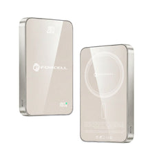 Заредете изображение във визуализатора на галерията – FORCELL F-ENERGY F10K8 Super Slim powerbank compatible with MagSafe PD3.0 QC4.0 15W 10000 mAh titanium dessert
