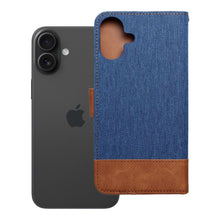 Заредете изображение във визуализатора на галерията – Калъф тип книга JEANS за IPHONE 16 Plus син
