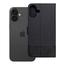 Заредете изображение във визуализатора на галерията – Калъф тип книга GOMMA за IPHONE 16 Plus черен
