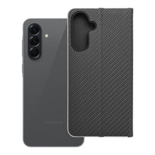 Заредете изображение във визуализатора на галерията – Калъф тип книга LUNA Carbon за SAMSUNG A56 5G черен
