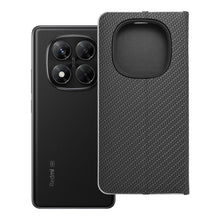 Заредете изображение във визуализатора на галерията – Калъф тип книга LUNA Carbon за XIAOMI Redmi Note 14 PRO 5G / 14 PRO PLUS 5G черен
