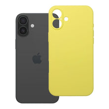 Заредете изображение във визуализатора на галерията – Силиконов гръб 2mm за IPHONE 16 Plus compatible with MagSafe лимонено жълт
