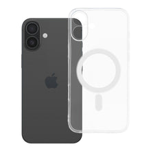 Заредете изображение във визуализатора на галерията – Гръб CLEAR 2 mm за IPHONE 16 Plus compatible with MagSafe (camera protection) прозрачен

