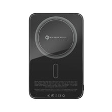 Заредете изображение във визуализатора на галерията – FORCELL F-ENERGY F5K8 Super Slim powerbank compatible with MagSafe PD3.0 QC4.0 15W 5000 mAh black
