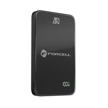 Заредете изображение във визуализатора на галерията – FORCELL F-ENERGY F5K8 Super Slim powerbank compatible with MagSafe PD3.0 QC4.0 15W 5000 mAh black
