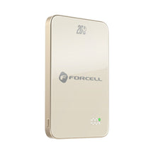 Заредете изображение във визуализатора на галерията – FORCELL F-ENERGY F5K8 Super Slim powerbank compatible with MagSafe PD3.0 QC4.0 15W 5000 mAh titanium dessert
